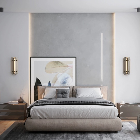 Настенный светильник ABBY, Бра 15*35, бронза, металл, LED.