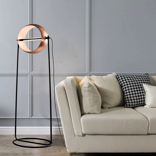 Торшер, розовое золото, Daya 50*150, LED, металл