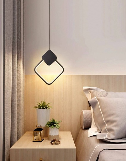 Светильник потолочный, черный, Alunexa, металл, 24*28 см, светодиодная, LED