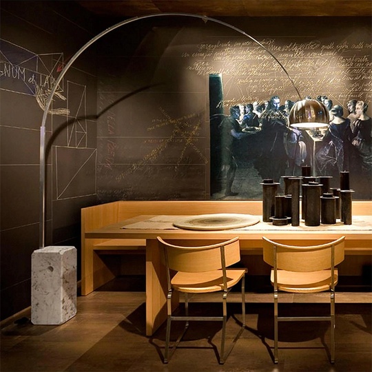 Торшер хром ARCO, 170*210 см, e27, металл, современный, хром