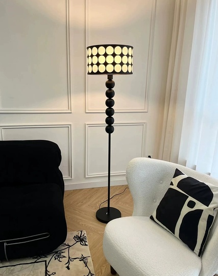 Торшер черный Eloran, 34*34*160 см, LED, Е27, металл, 14 Вт