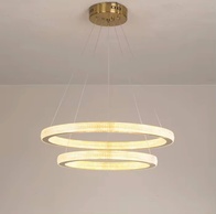 Люстра подвесная, медь, ПММА, MOWGLI 60*80 металл, LED.