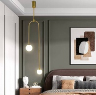 Светильник потолочный, золотой,  Elurox, металл, 26*163 см, G9