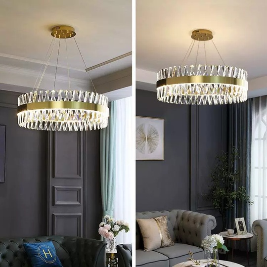 Люстра подвесная, медный, стекло, ROYAL 60*25, металл, LED.