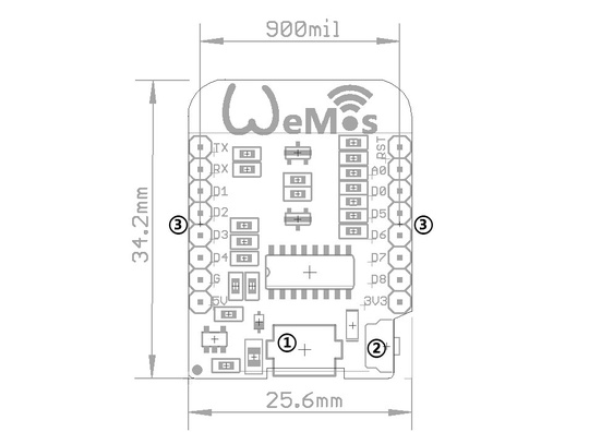 Контроллер ESP8266 Wemos D1 mini