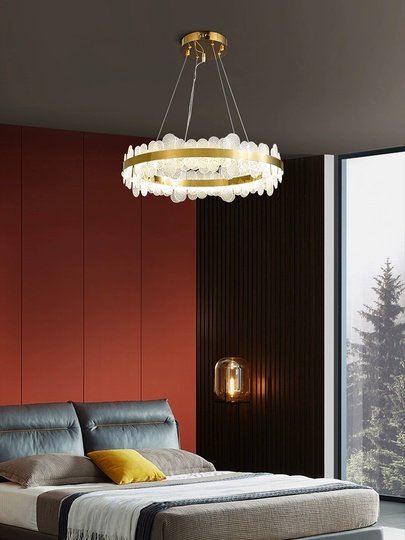 Люстра подвесная, медный, стекло, STUNNING 40*15, металл, LED.