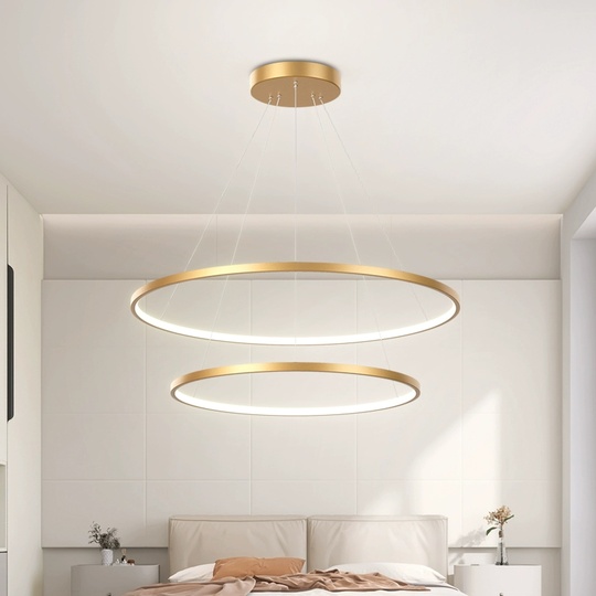 Люстра подвесная, медь, ПММА, MICK 40*60 металл, LED.