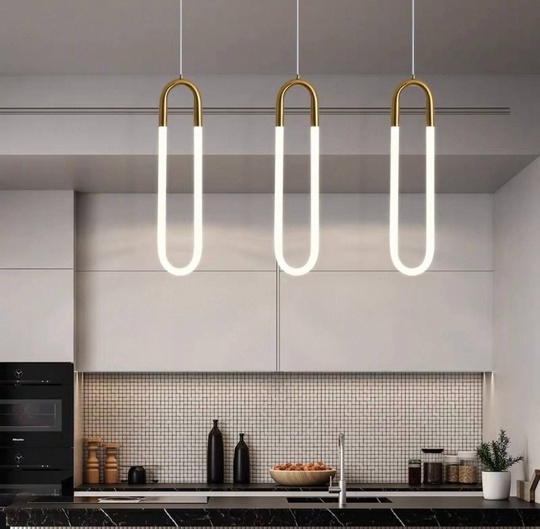 Светильник подвесной, бронзовый, Eldrisign, металл, 14*80 см, светодиодная, LED