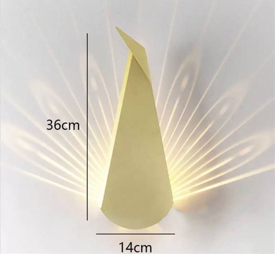 Настенный светильник, БРА EMRE 14*36, бронза, металл, LED.