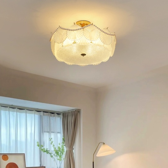 Люстра подвесная, медный, стекло, AGNESS 40*21, металл, E14.