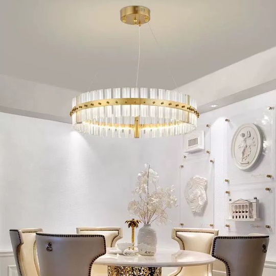 Люстра подвесная, бронза, кристалл, ANTIQUE 100*15, металл, LED.