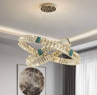 Люстра подвесная CAGLA 80*150 бронза, кристалл, металл, LED.