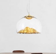 Люстра золотая Elimbrast, металл, стекло, 40*30 см, COB