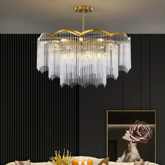 Люстра подвесная, медь, стекло, AUTUTKUN 60*40, металл, Е14.