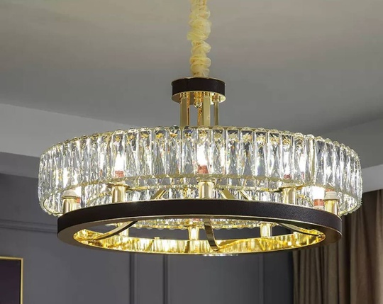 Люстра подвесная BILGEHAN 75*35 золото, кристалл, металл, LED.