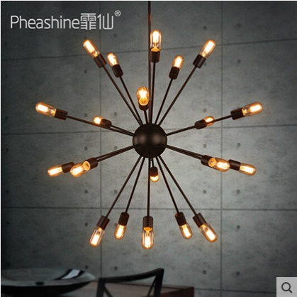 Дизайнерский светильник 105*105 см led, e14, железо, стекло