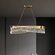 Люстра подвесная, медь, кристалл, GUNEY 80*25, металл, LED.