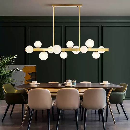 Люстра медная Virexia, металл, 72*60 см, светодиодная, G9