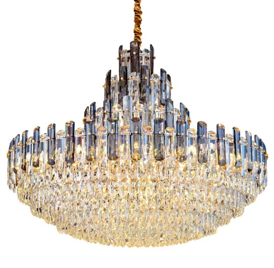 Люстра подвесная ERIS 78*68 золото, кристалл, металл, Е14.