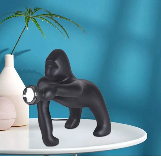 Торшер Кинг Конг чёрный. KONG 70*53 см, LED, 5 Вт