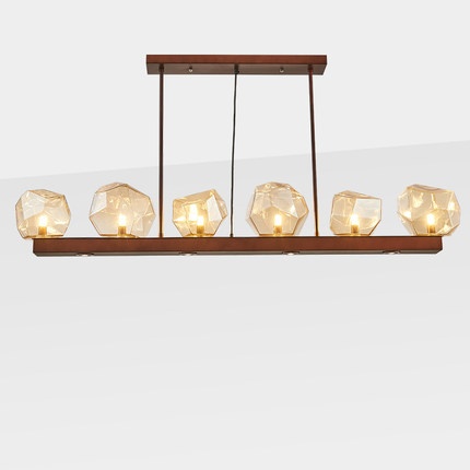 Дизайнерский светильник белый Elunvex, 80*18 см, лампа накаливания, e14, железо, стекло