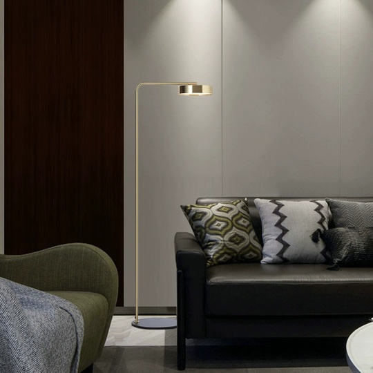 Торшер, бронза, черный Vesper 30*155, LED, металл