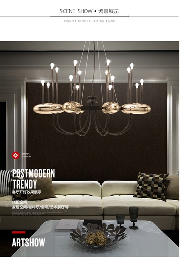 Дизайнерские светильники китай 75*40 см, лампа накаливания, железо, сплав