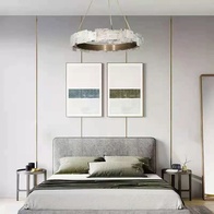 Светильник подвесной бронзовый Alveris, металл, трос 100 см, 80*18 см, LED