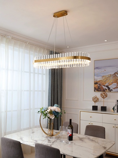 Люстра подвесная, медный, стекло, EXCLUSIVE 100*18, металл, LED.