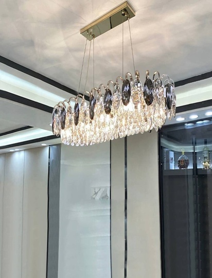 Подвесной светильник BURAN 80*28, золотой, кристалл, металл,  LED.