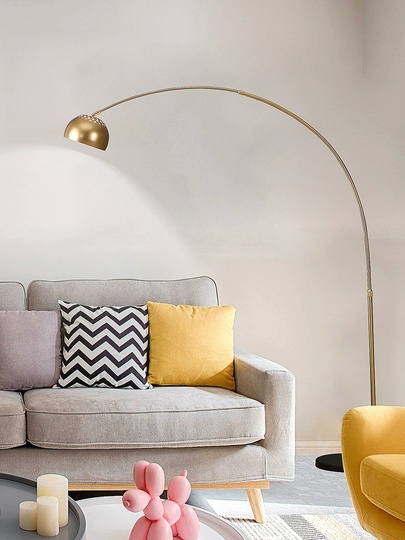 Торшер, бронза, черный, Kink 190*170, светодиодный, Е27, металл, мрамор