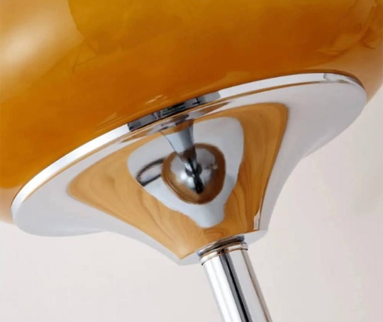 Настольная лампа COLASTA 27*37, оранжевый, хром