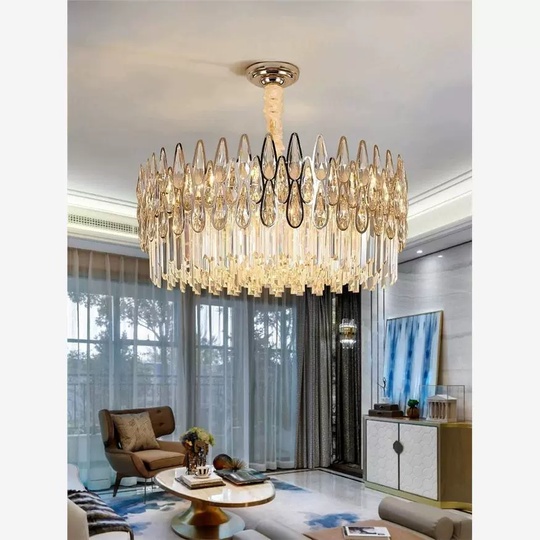 Подвесной светильник ADALET 80*27, золотой, стекло, металл,  Е14.