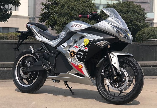 Электромотоцикл SJF (серый)