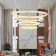 Люстра подвесная, медь, ПММА, KOBE 40*60*80*100 металл, LED.