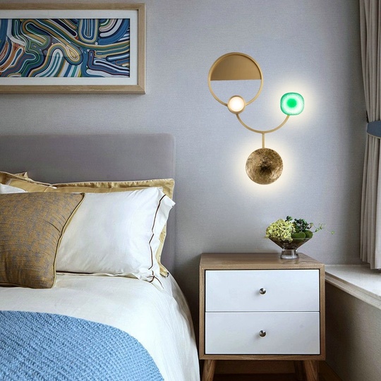 Настенный светильник медный DROPS, Бра, 42*60, медь, LED.