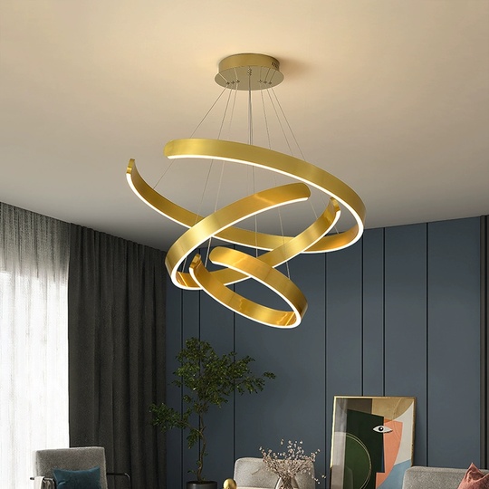 Люстра подвесная, медь, ПММА, RUBY 40*60*80 металл, LED.