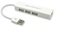 Адаптер LAN RJ45 - 3 USB HUB Ethernet