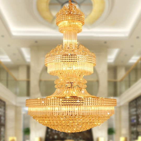 Люстра подвесная, золото, хрусталь, BARNEY 150*220 металл, E14.