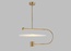 Светильник подвесной, бронза, Ellevap, металл, 60*30 см, LED
