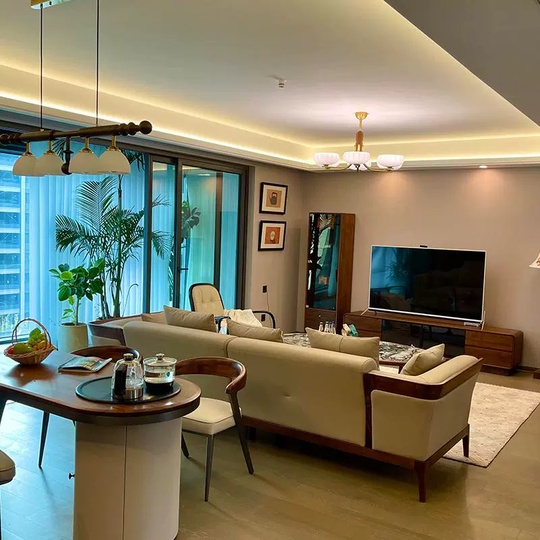 Прямой диван Walker темный орех, кожа, 300*100*77 см