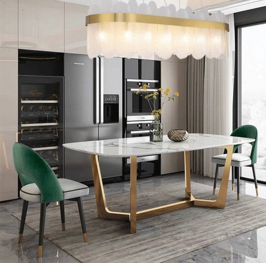 Люстра подвесная, медь, песочно-белый, стекло, GUZEL 100*27, металл, G9.