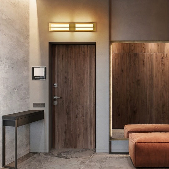 Настенный светильник NURAH, Бра, 12*80, медный, медь, мрамор, LED.