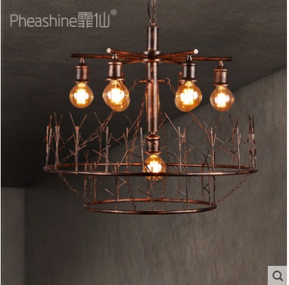 Люстра центр кованое железо