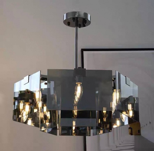 Светильник подвесной черный, Uzolo, металл, 60*25 см, Е14