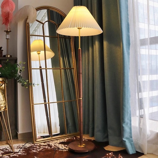 Торшер орех Elythra, 45*45*150 см, светодиодный, Е27, металл, 14 Вт