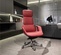 Офисное кресло, бордово-красный кожа, современное, универсальное