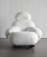 Кресло-качалка Белое. Bean, 98х90х89 см
