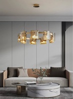 Люстра подвесная, медный, стекло, FOREVERSMILE 80*17, металл, G9.