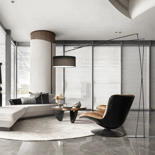 Торшер, черный, Brighton 210*170, светодиодный, Е27, металл, ткань